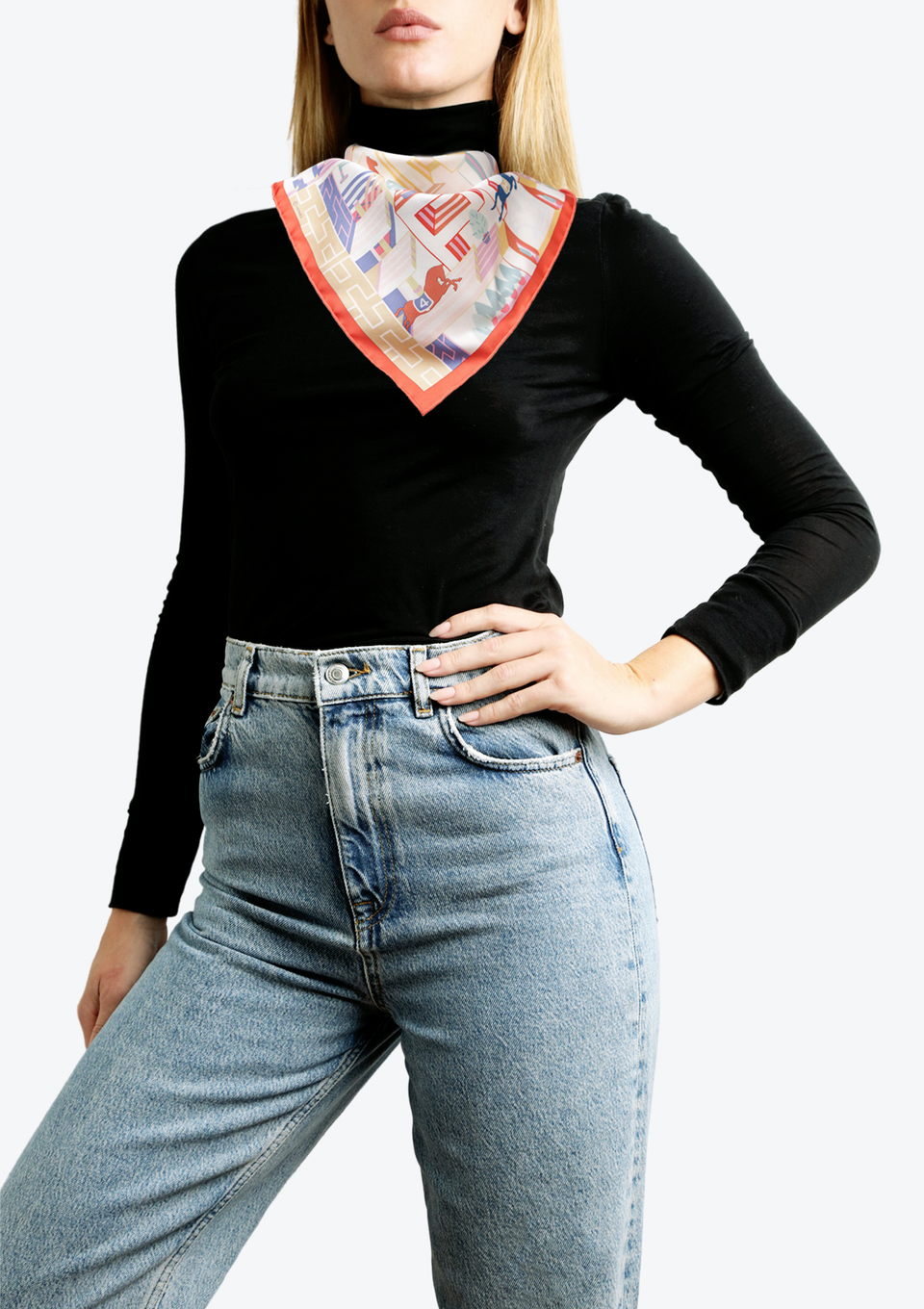 GAVROCHE HORSE CLUB SILK SCARF