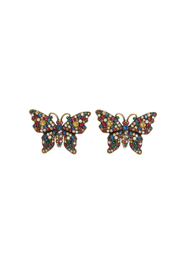 CRYSTAL BUTTERFLY EARRINGS