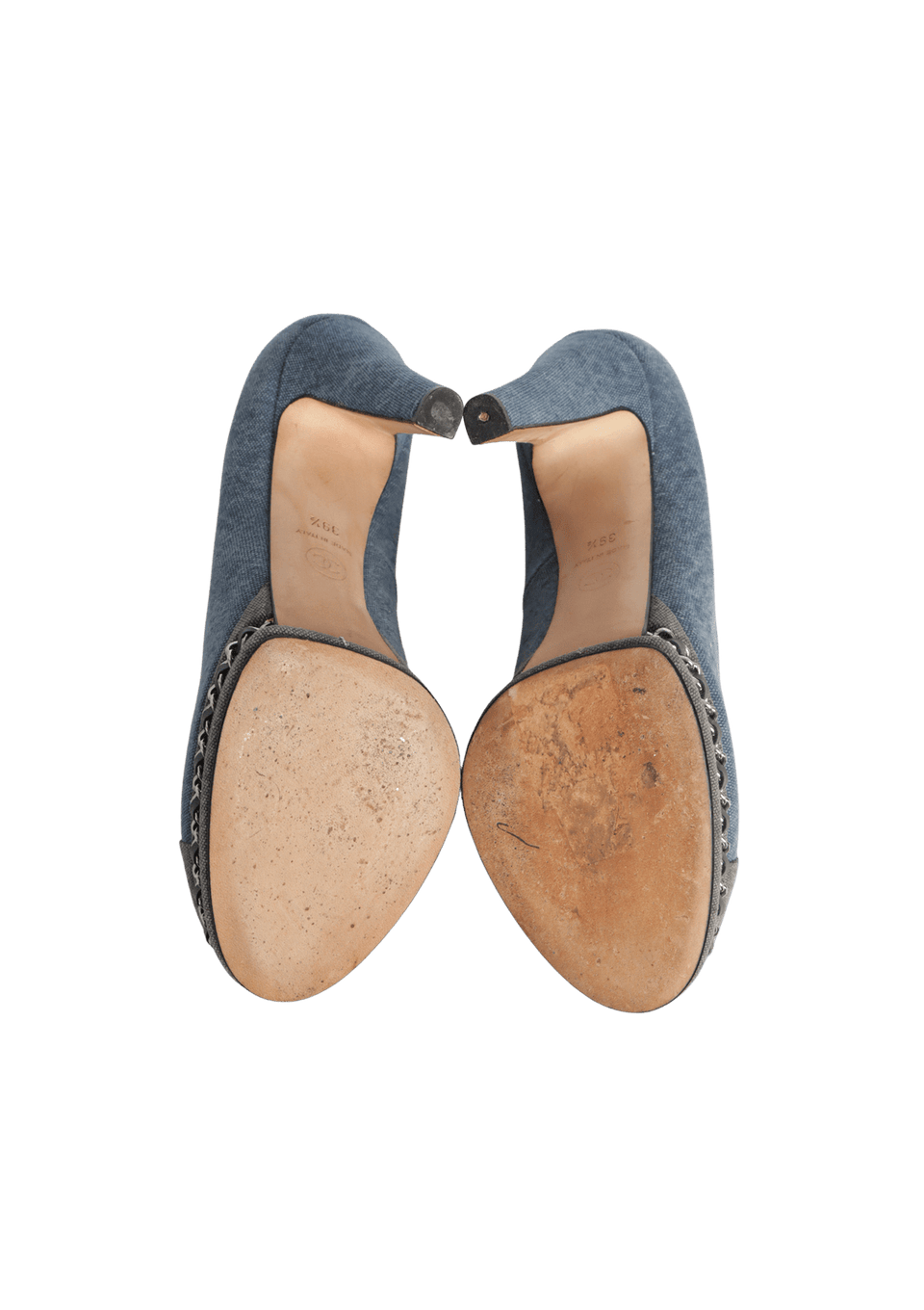 DENIM CC CAP TOE PUMPS 38