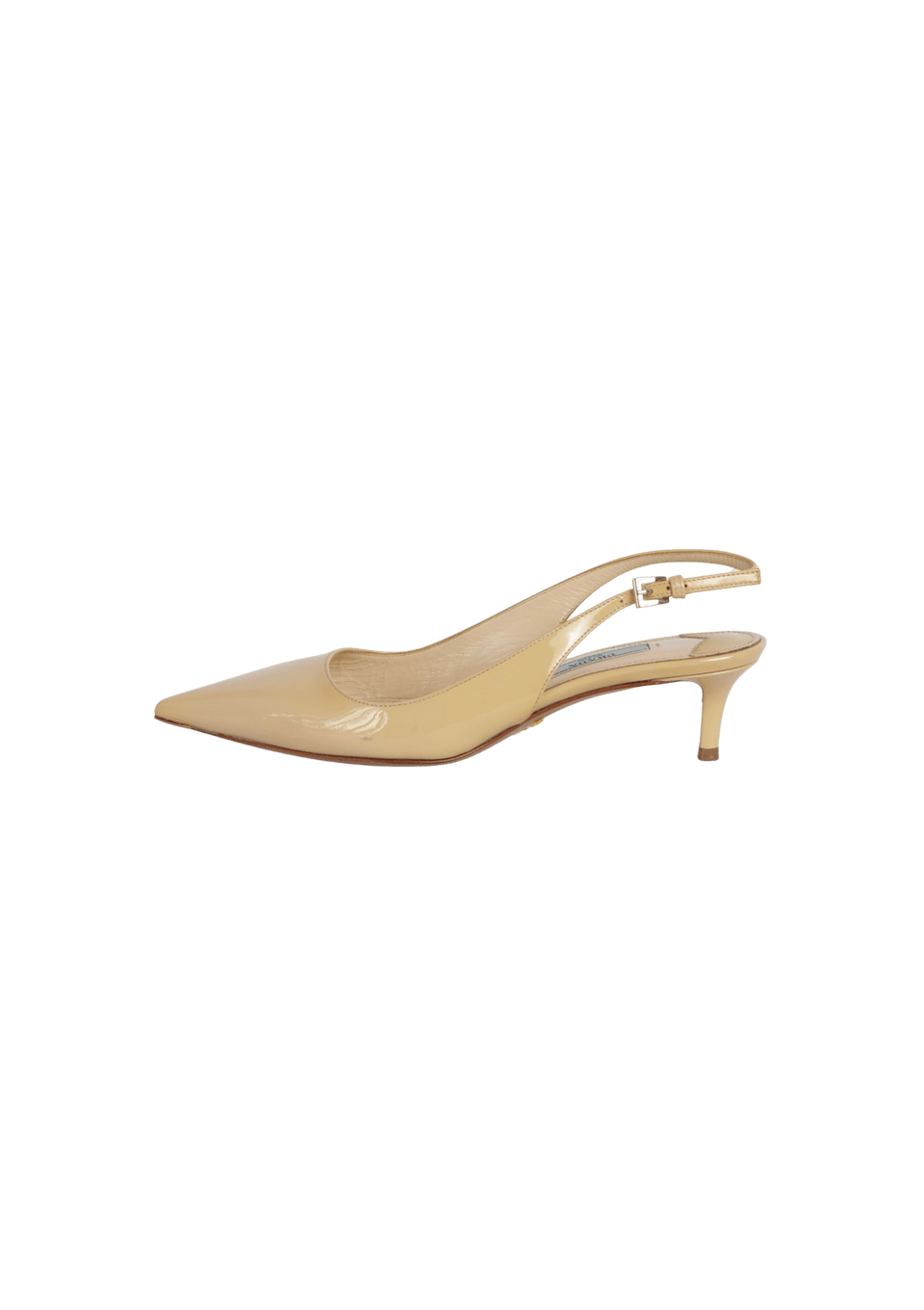 LEATHER SLINGBACK PUMPS 35