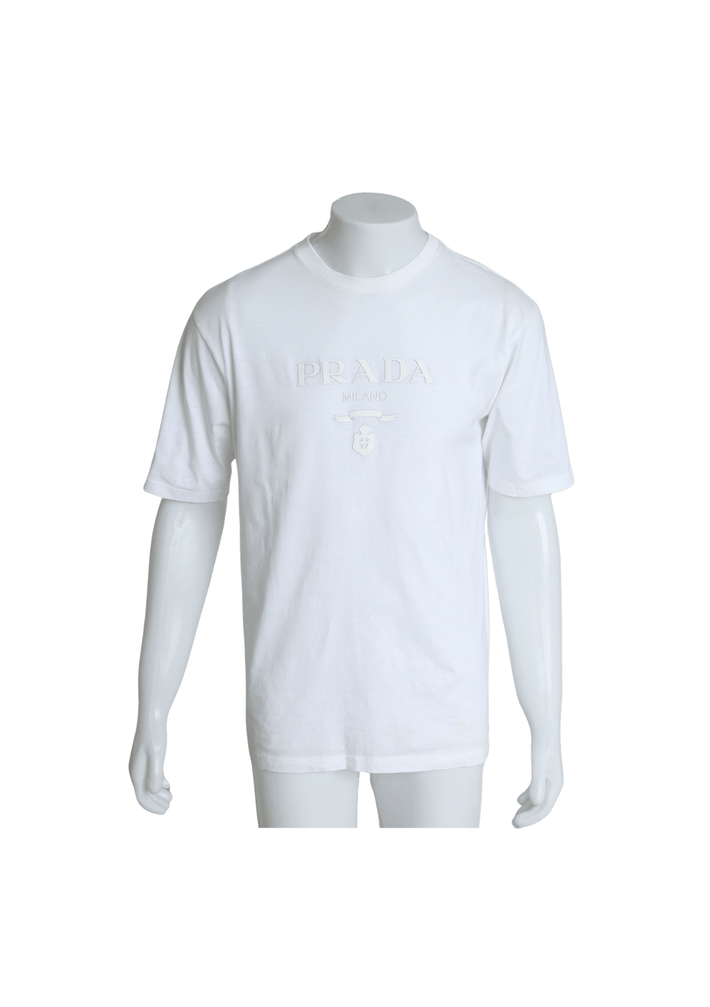 T shirt 2025 prada bianca