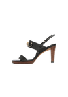 LEATHER BAMBOO SANDALS 36