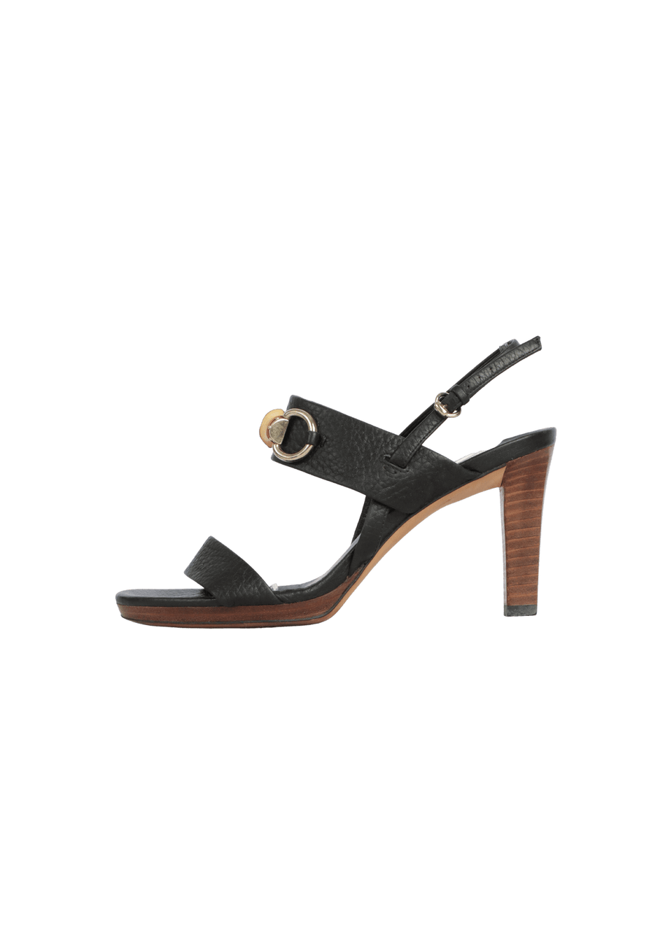 LEATHER BAMBOO SANDALS 36