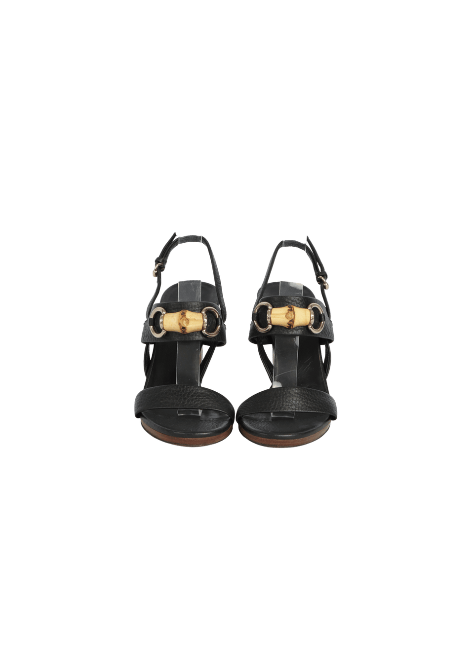 LEATHER BAMBOO SANDALS 36