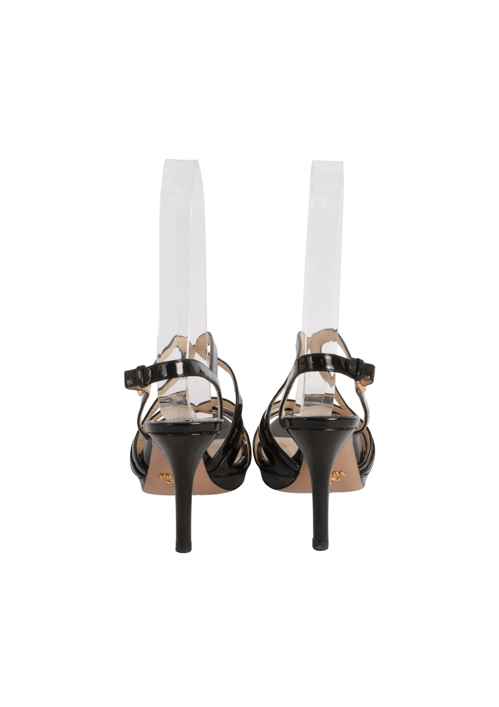 PRADA 25S HIGH-HEEL SANDALS 85 MM IN LIGHT WARM BEIGE LAMBSKIN