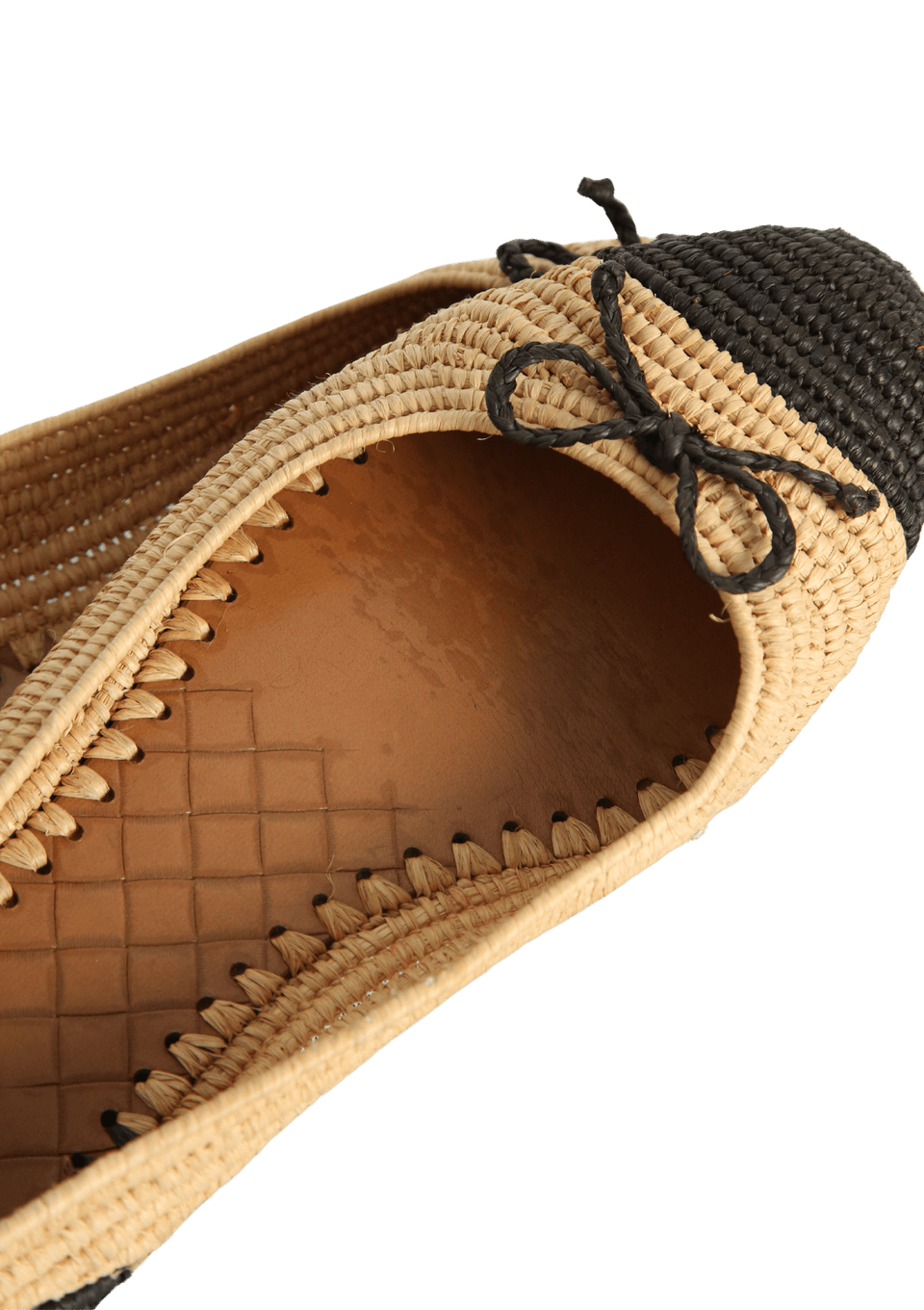 RAFFIA BALLET FLATS 37.5