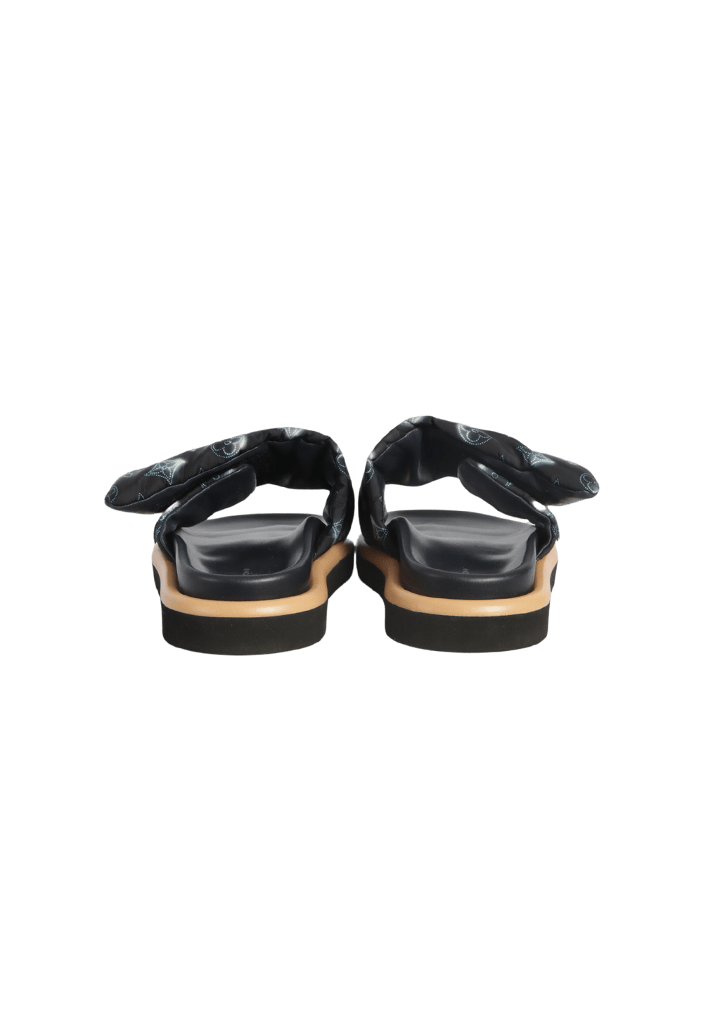 SLIDE LOUIS VUITTON NYLON MONOGRAM POOL PILLOW SLIDES AZUL 36 ORIGINAL