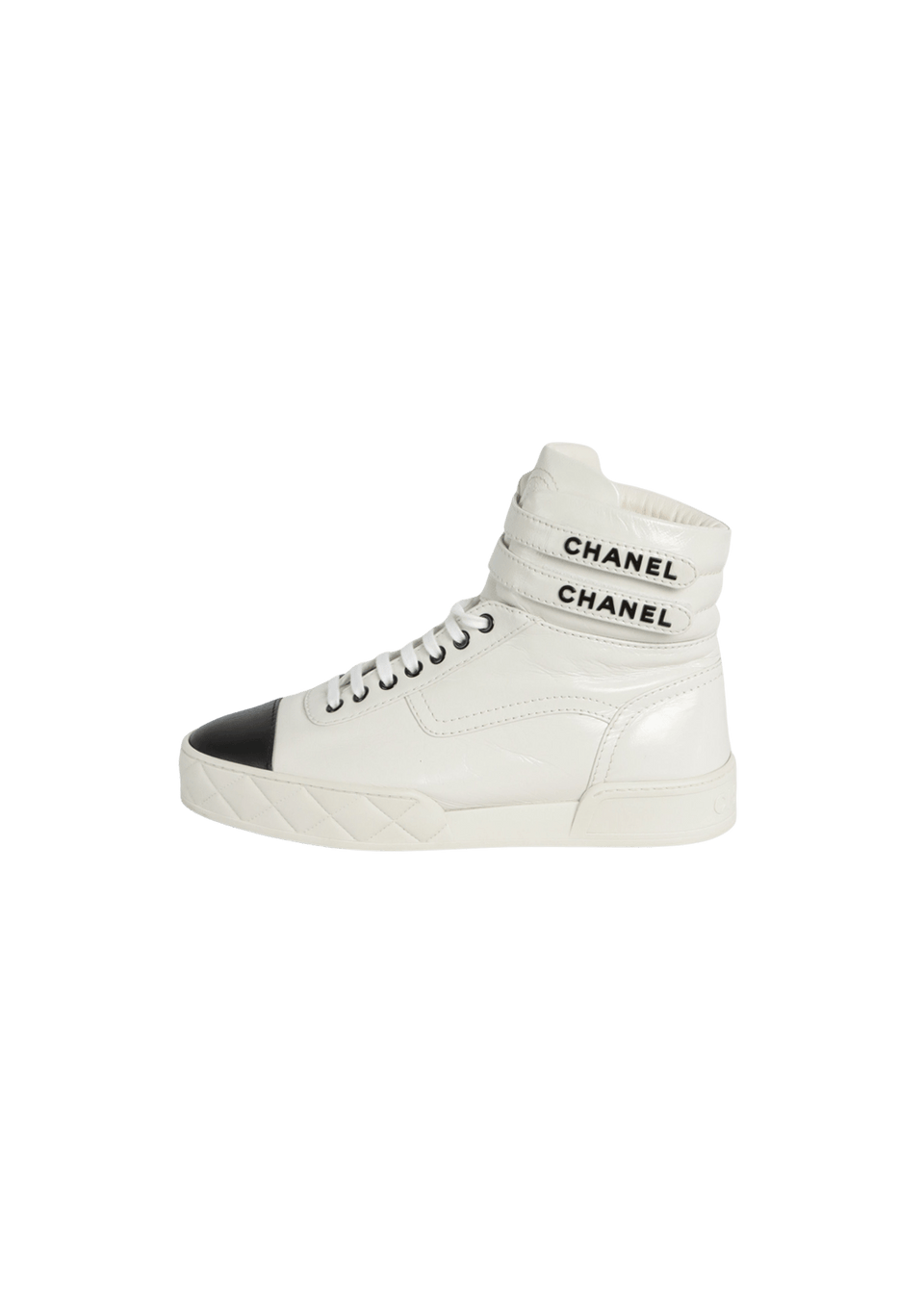 LOGO HIGH TOP LEATHER SNEAKERS 38.5