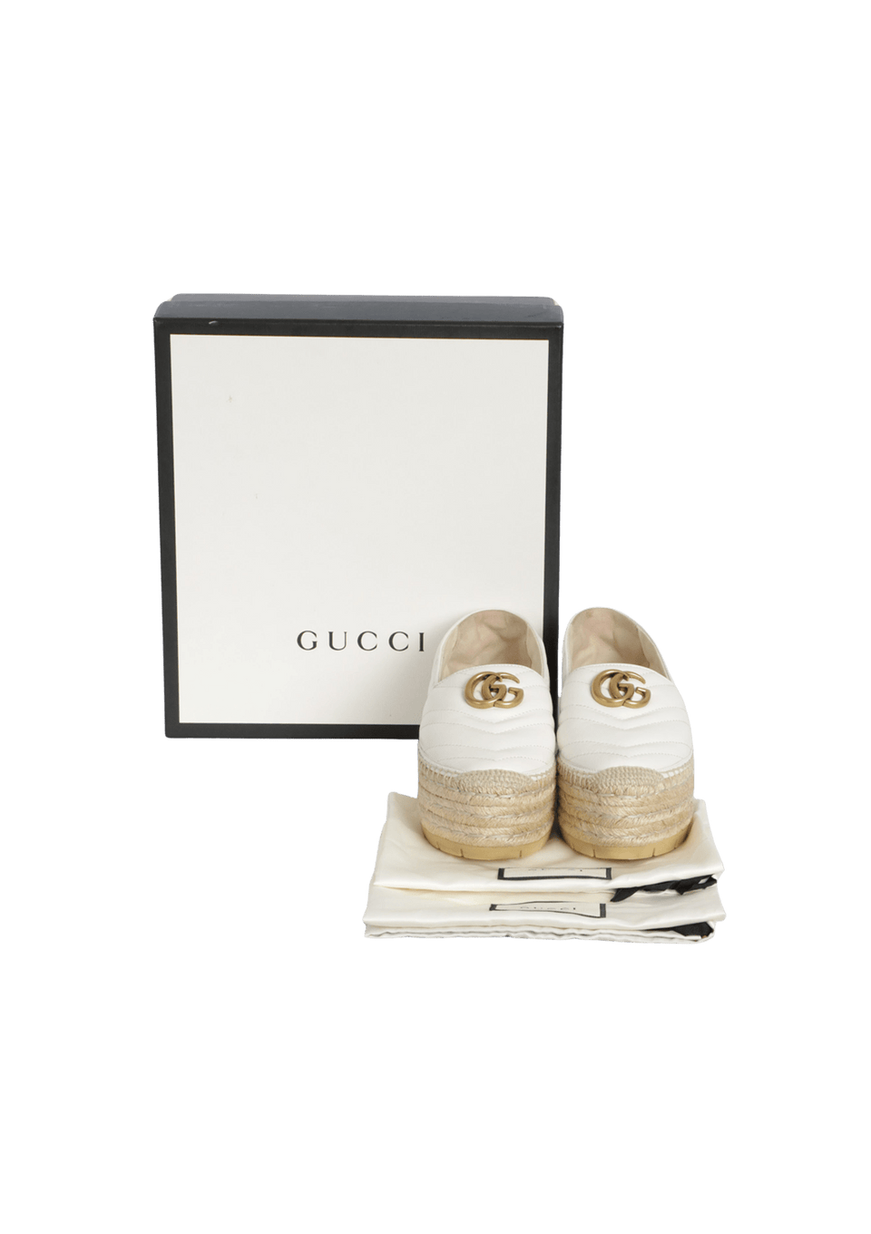 DOUBLE G PLATFORM ESPADRILLES 36.5