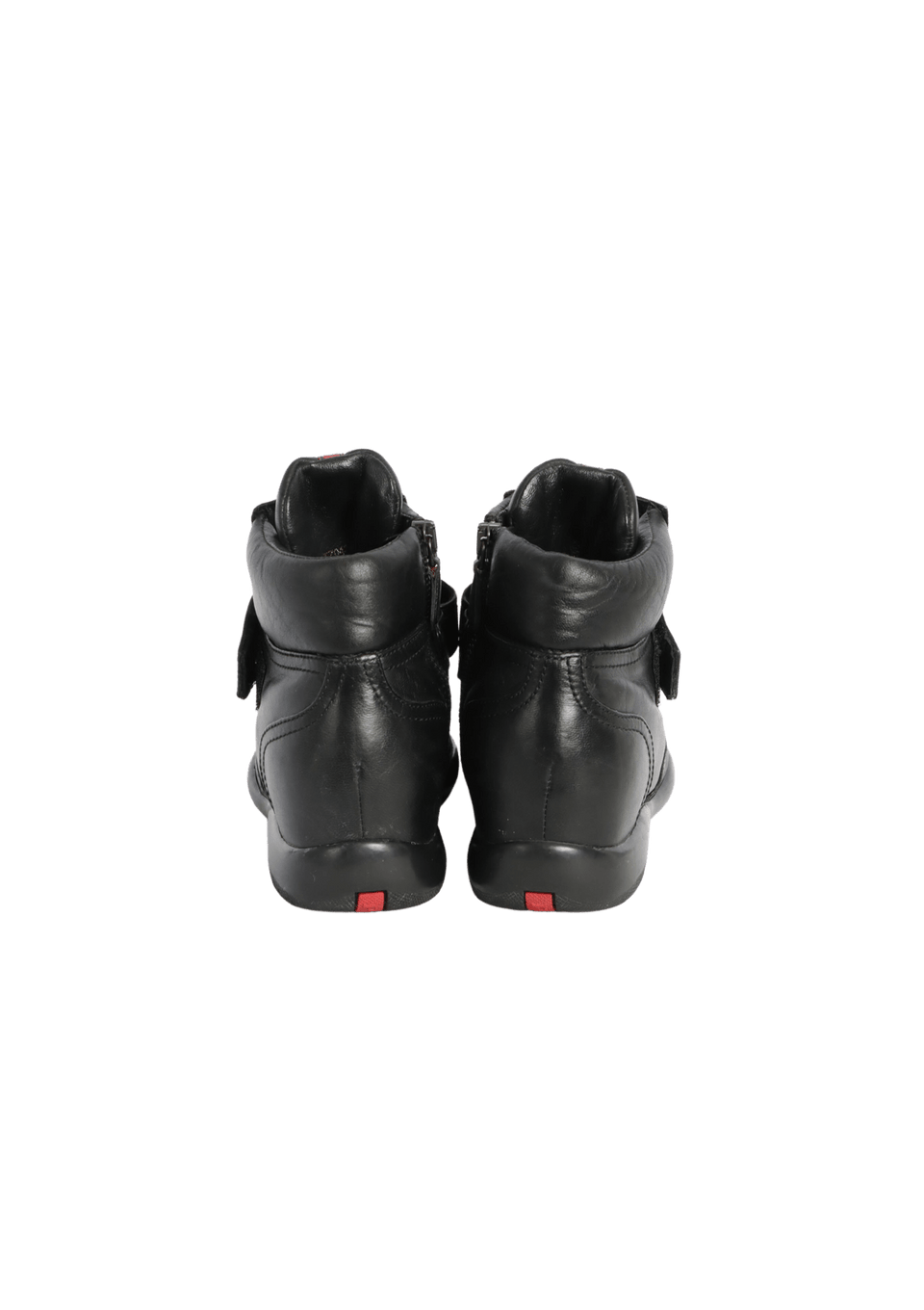 LEATHER HIGH-TOP SNEAKERS 34