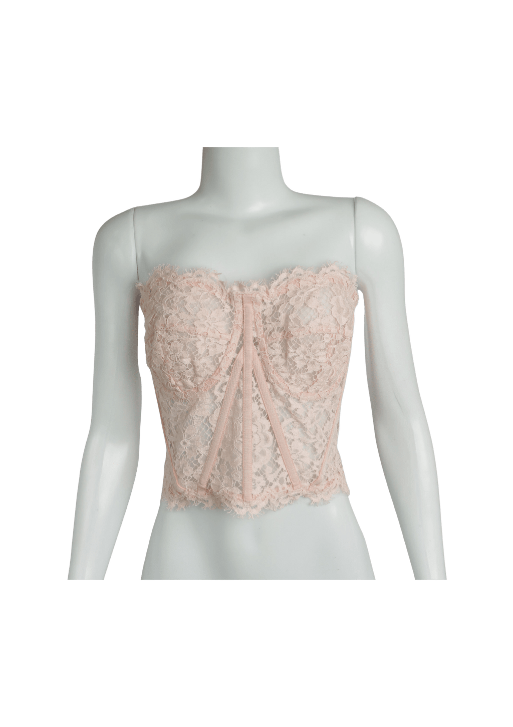 TOP DOLCE & GABBANA LACE CROP TOP ROSA 44 ORIGINAL Gringa