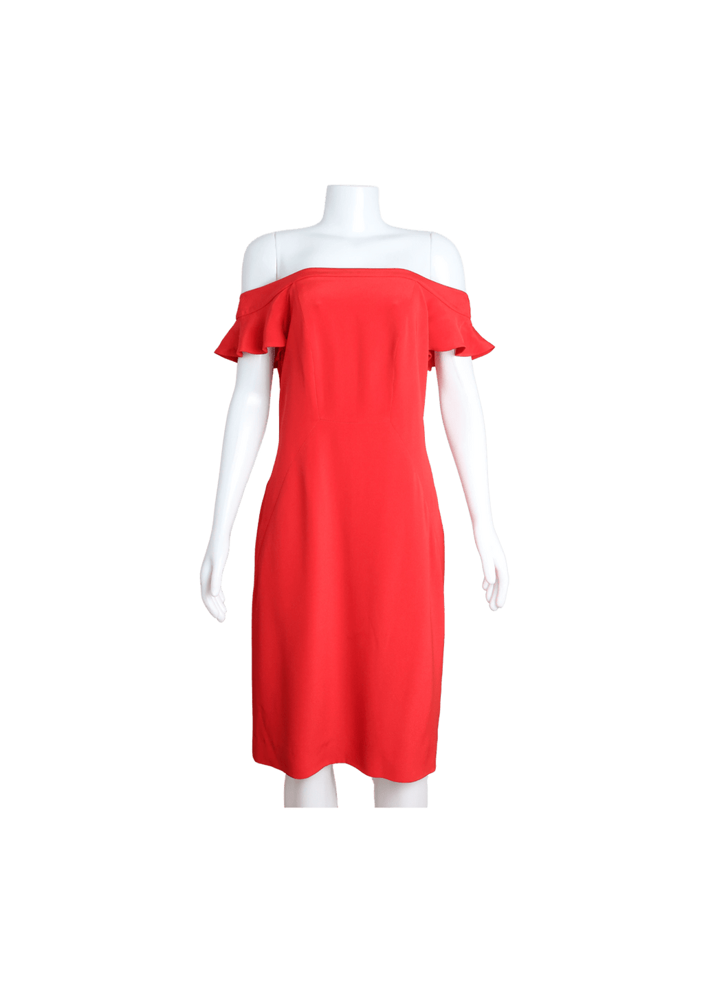 VESTIDO VALENTINO CREPE DRESS 44 VERMELHO ORIGINAL Gringa