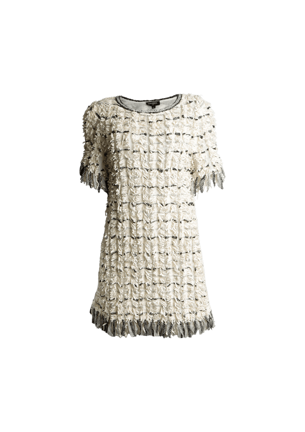 FRINGED MINI DRESS 34