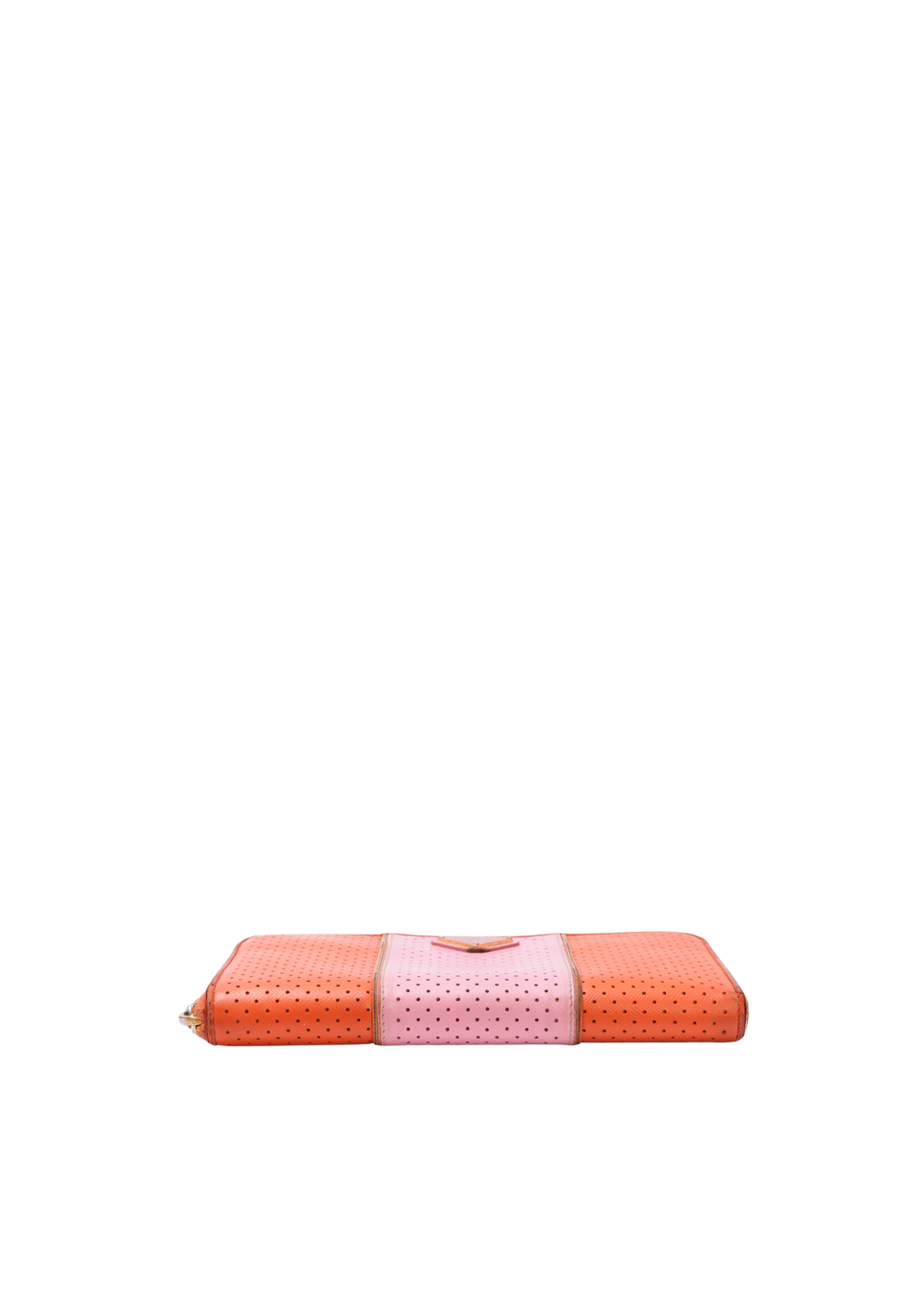 SAFFIANO PERFORATED ZIP AROUND WALLET