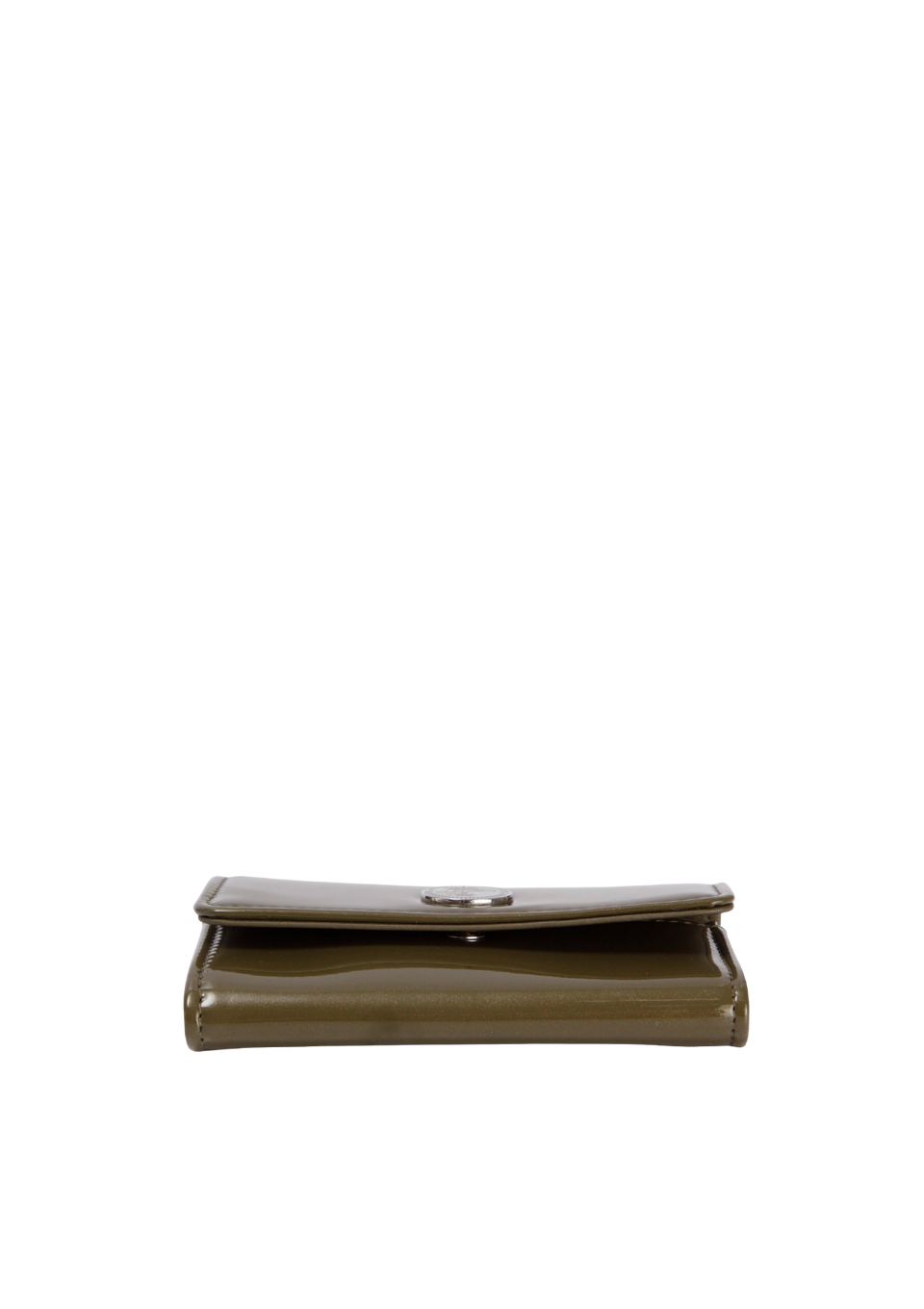 PATENT LEATHER FLAP WALLET