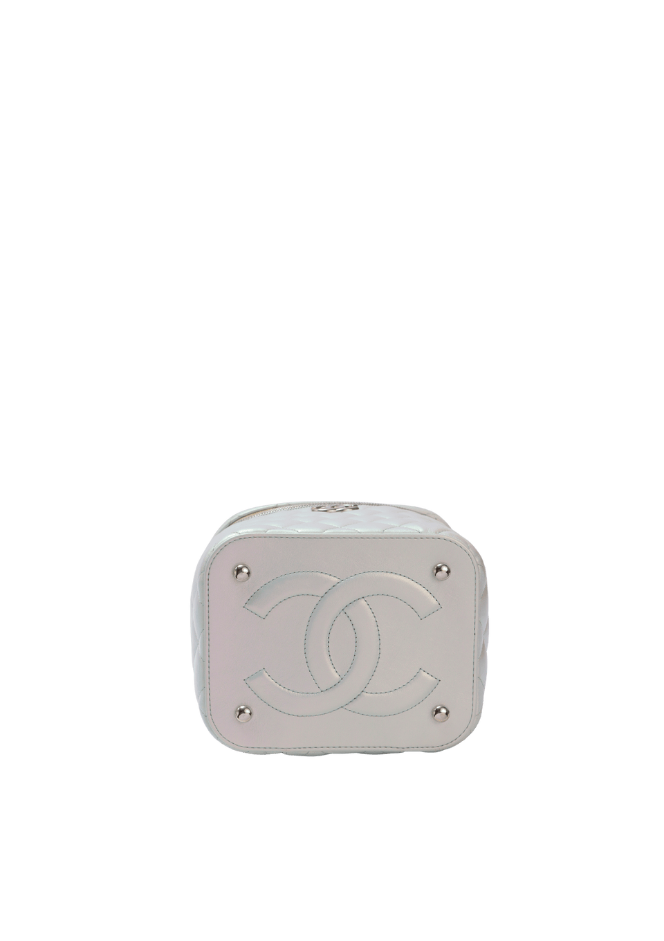 IRIDESCENT SMALL TOP HANDLE VANITY CASE