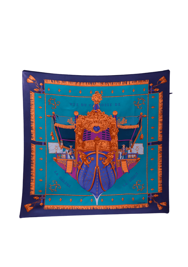 VUE DU CARROSSE DE LA GALÈRE SILK SCARF