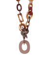 HORN & LACQUERED WOOD DUNCAN LINK NECKLACE