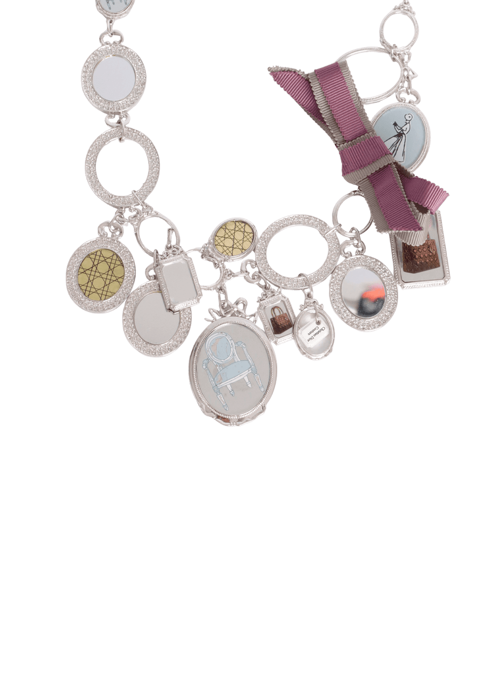VINTAGE COUTURE CHARM PENDANT NECKLACE