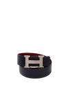 REVERSIBLE H BUCKLE BELT