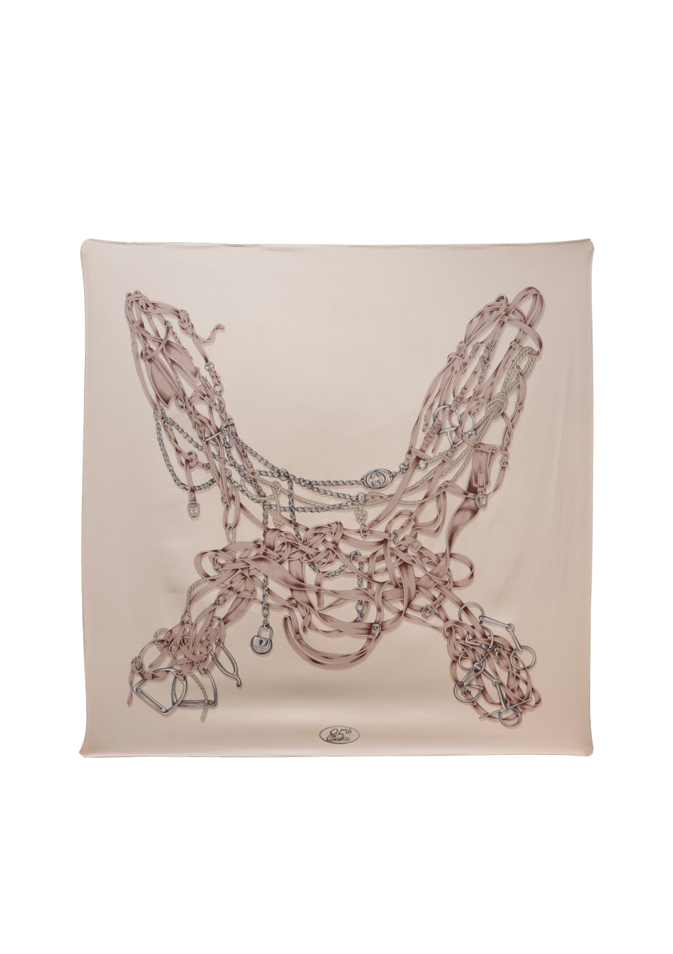 RIDING GEAR & HORSE BIT SILK SCARF