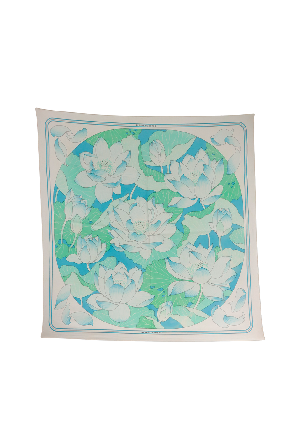 FLEUR DE LOTUS SILK SCARF