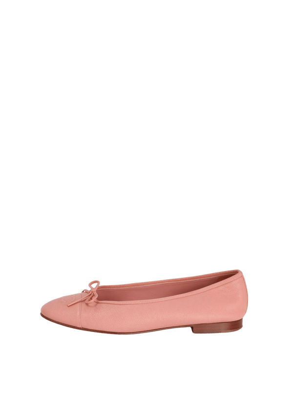 CC CAP TOE BALLET FLATS