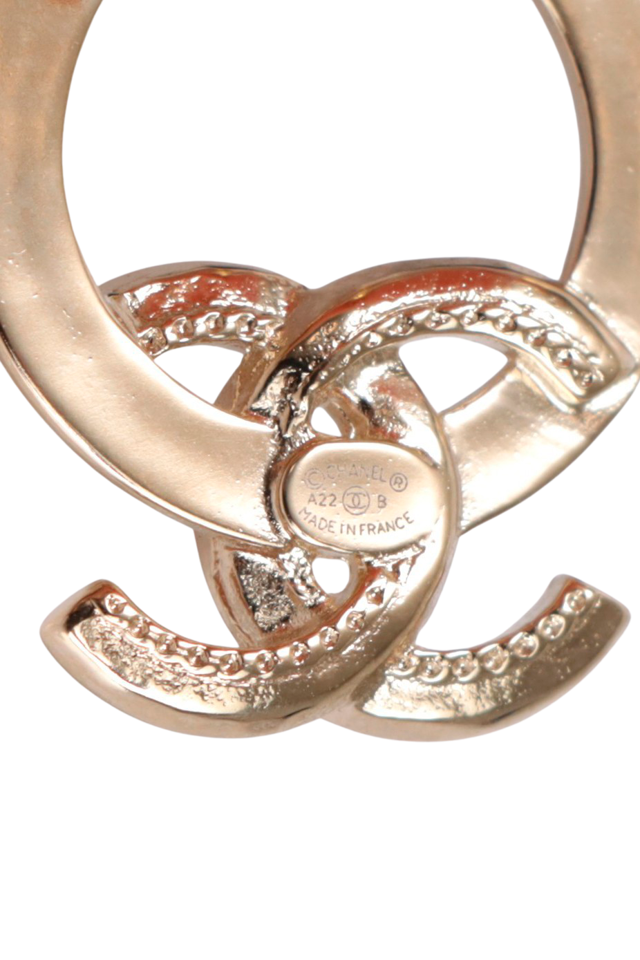 CC DROP HOOP EARRINGS