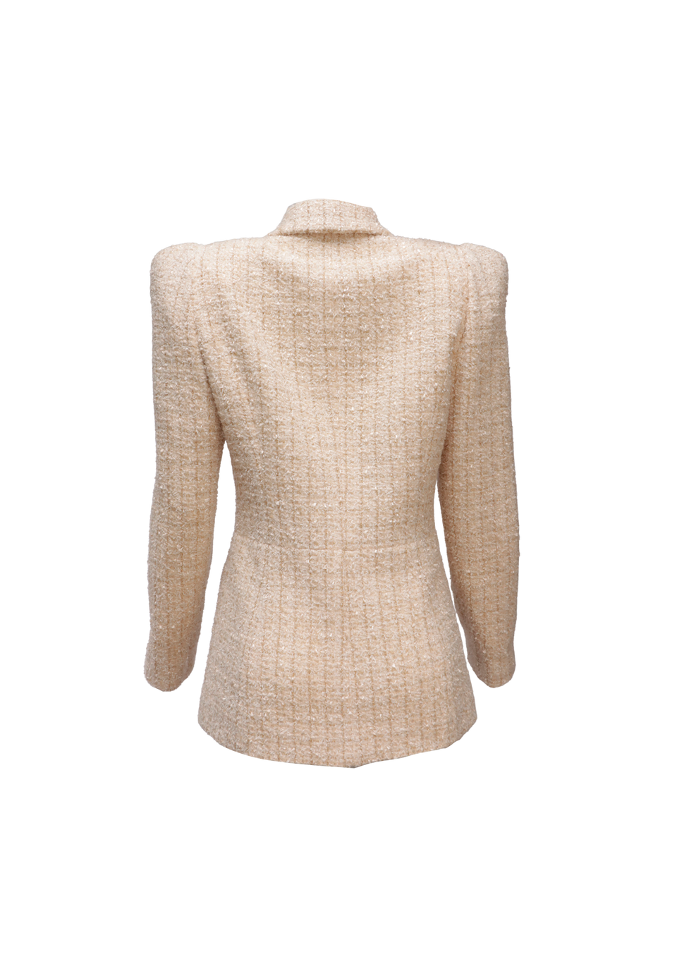 A PARIS-COSMOPOLITE TWEED BLAZER 34