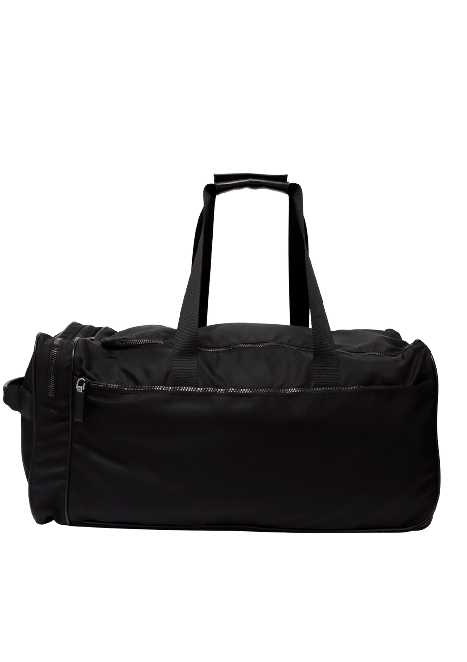 SAFFIANO LUX TRIMMED TESSUTO BOSTON BAG