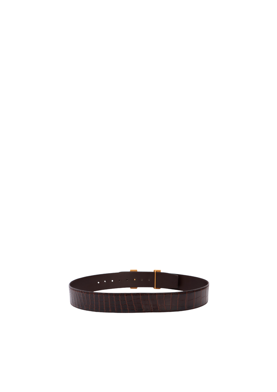 CROCODILE REVERSIBLE H BUCKLE BELT