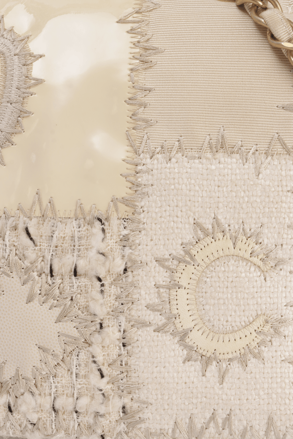 TWEED PATCHWORK FLAP BAG