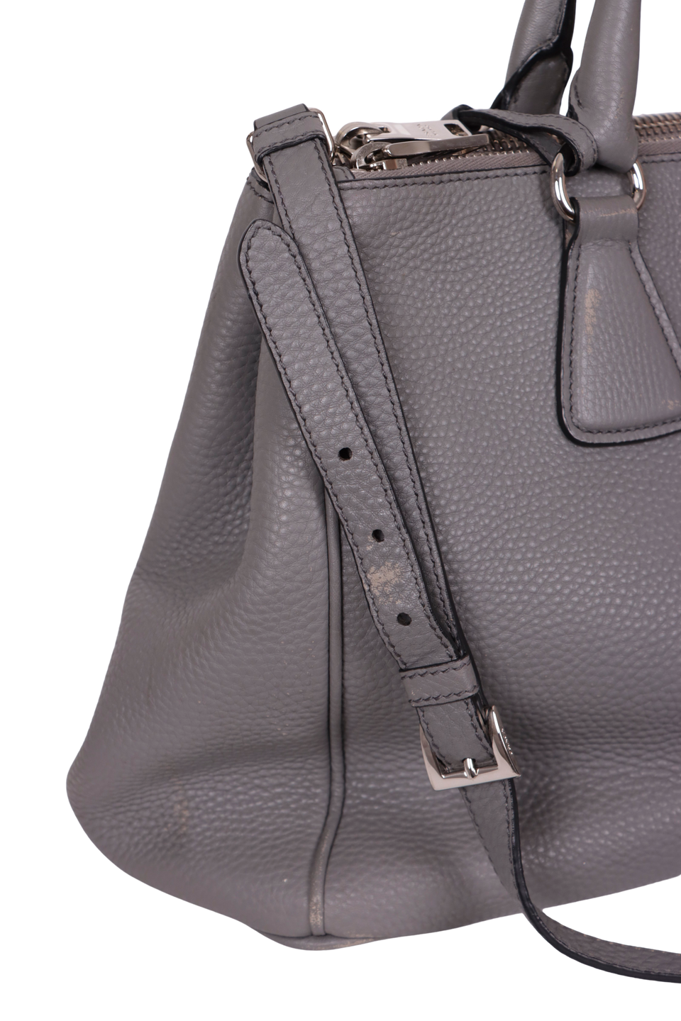 LARGE VITELLO DAINO DOUBLE ZIP GALLERIA