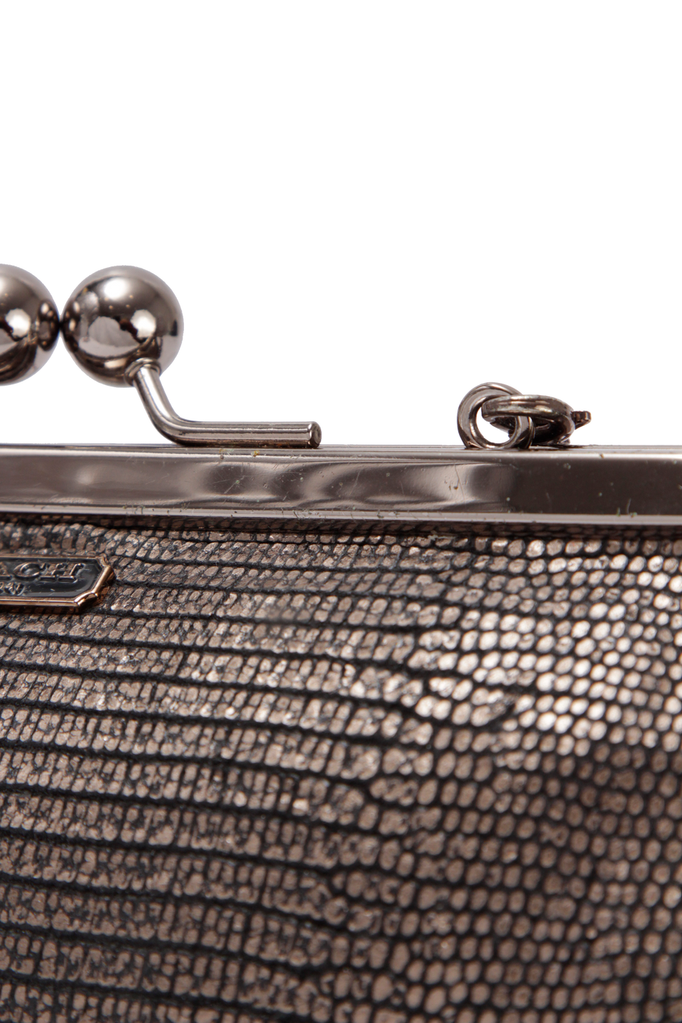 METALLIC KISS LOCK BAG