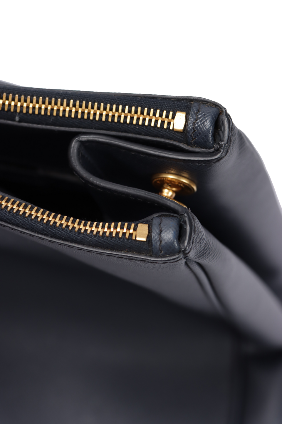 LARGE SAFFIANO LUX DOUBLE ZIP GALLERIA