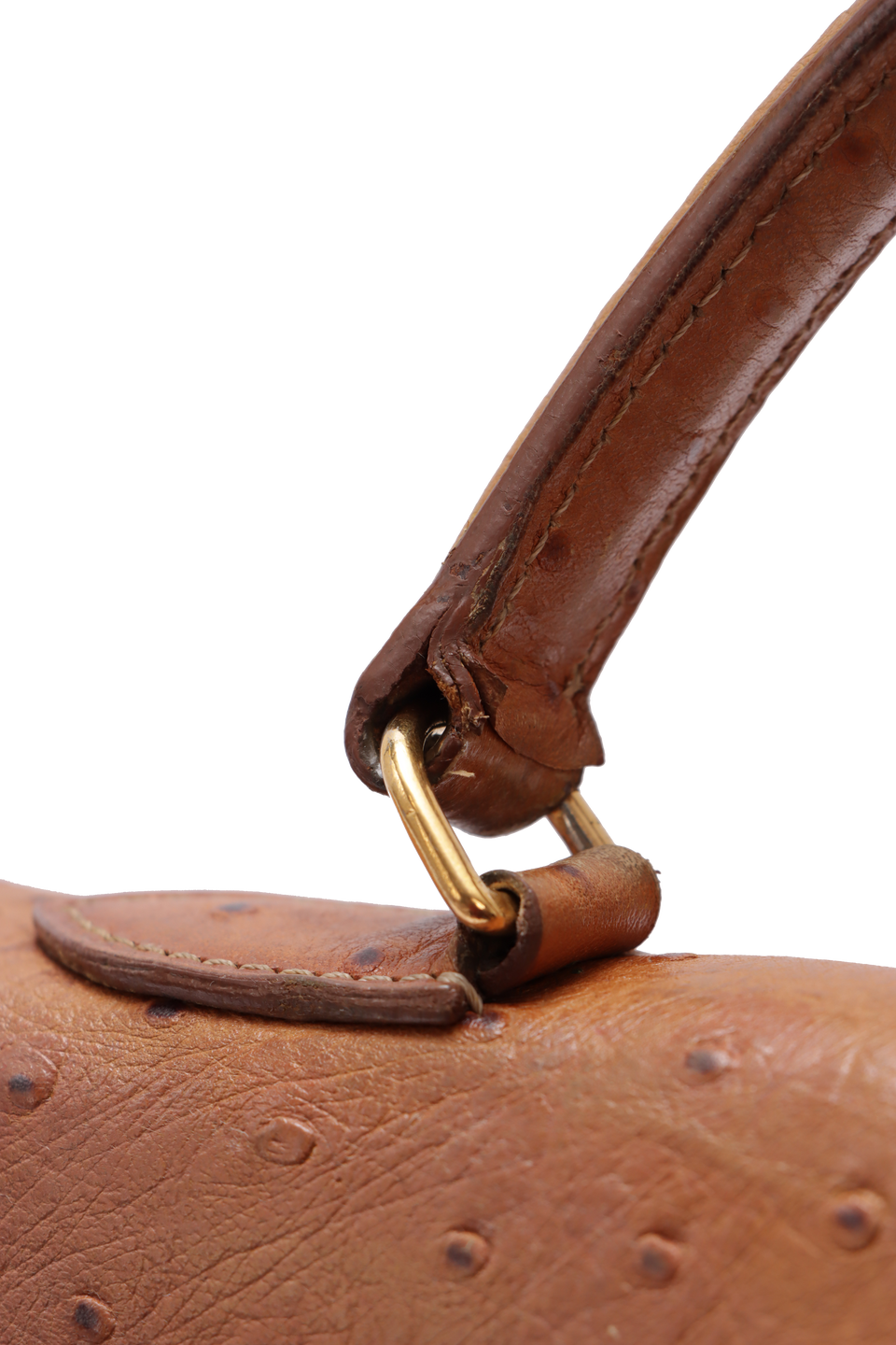 VINTAGE OSTRICH KELLY SELLIER 32