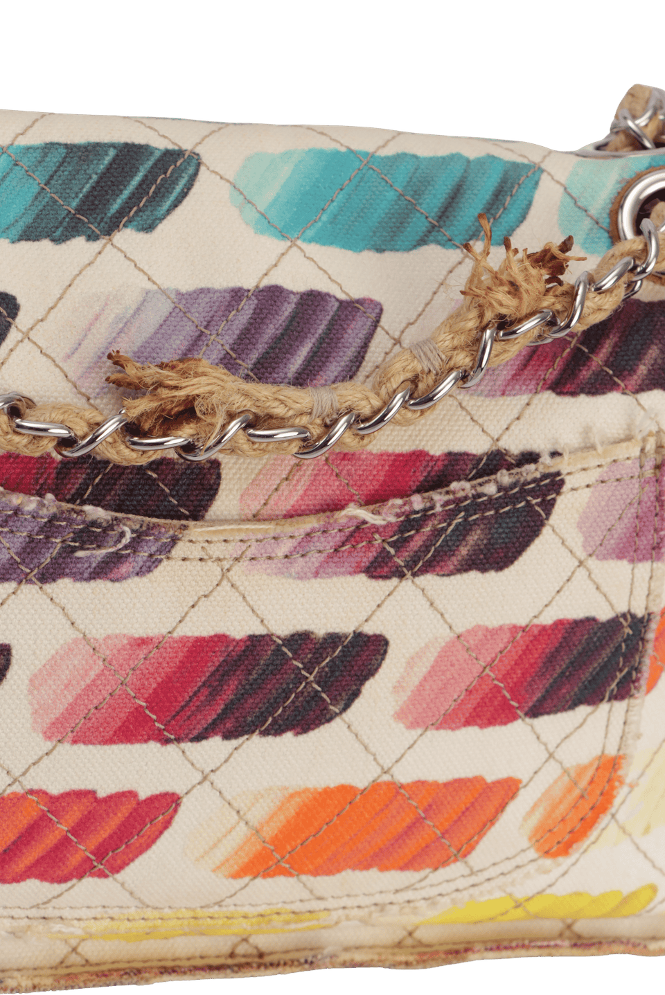 MEDIUM WATERCOLOR COLORAMA FLAP BAG