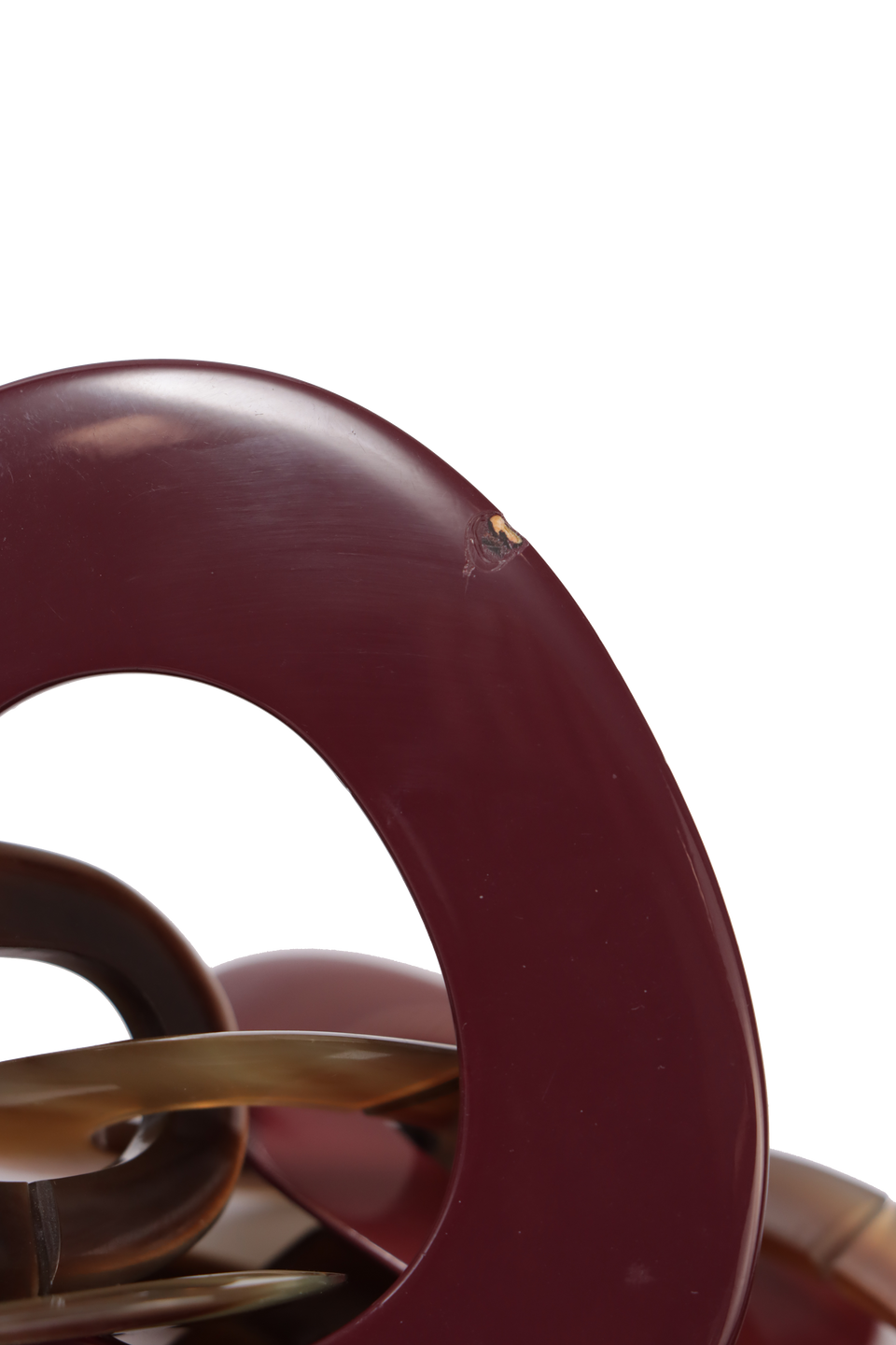 HORN & LACQUERED WOOD DUNCAN LINK NECKLACE