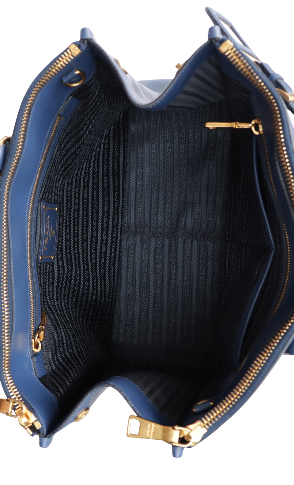 LARGE SAFFIANO LUX DOUBLE ZIP GALLERIA