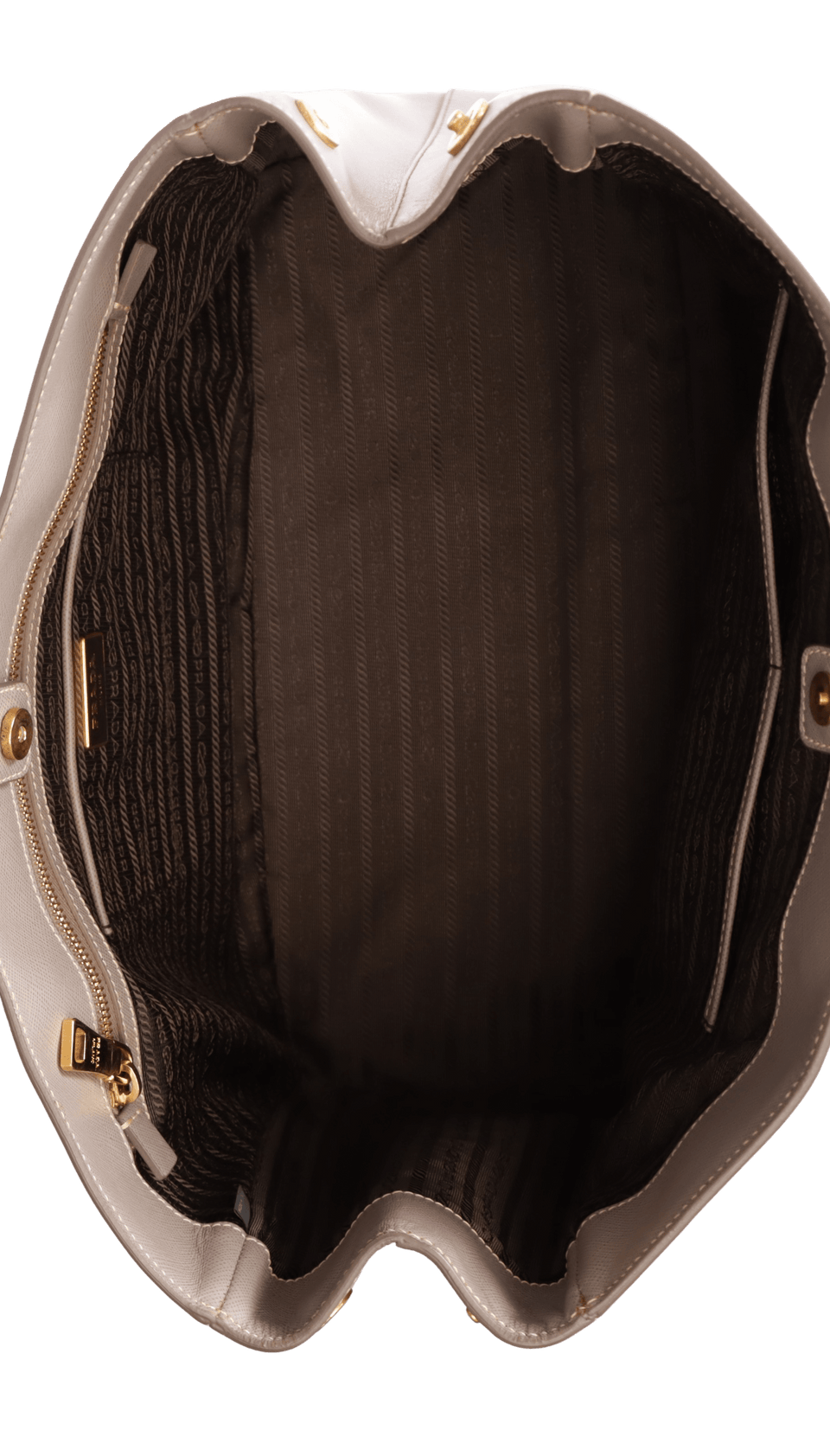 LARGE SAFFIANO LUX DOUBLE ZIP GALLERIA