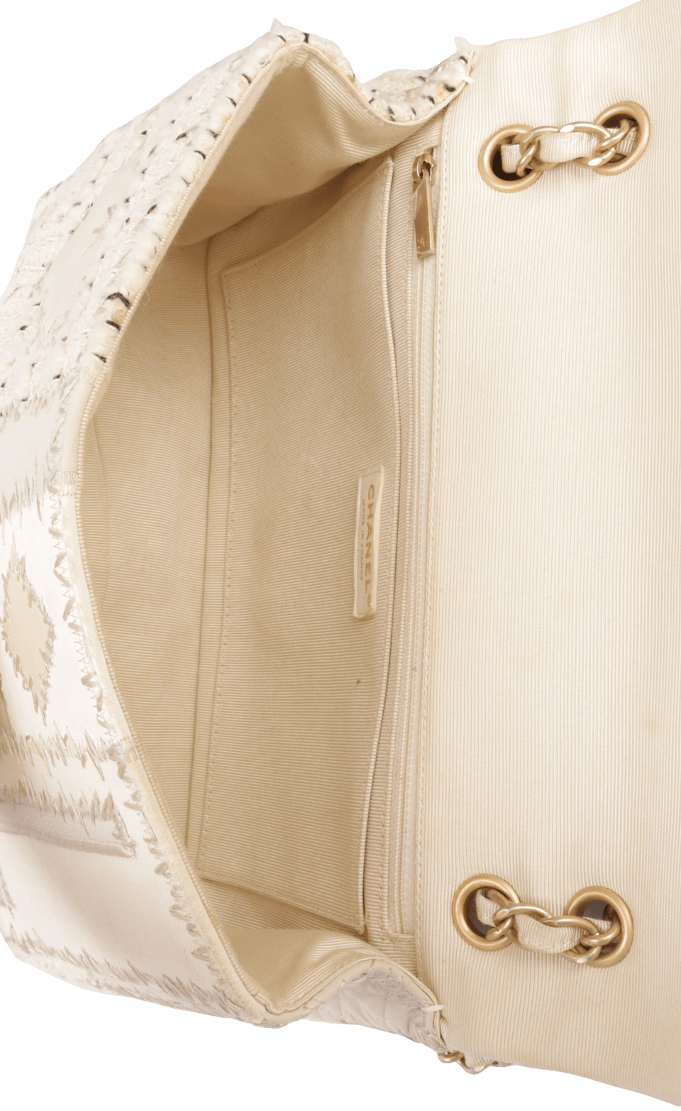 TWEED PATCHWORK FLAP BAG