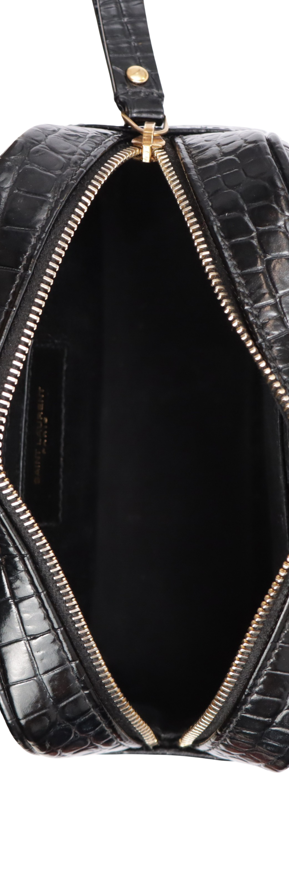 CROCODILE EMBOSSED LOU CAMERA BAG