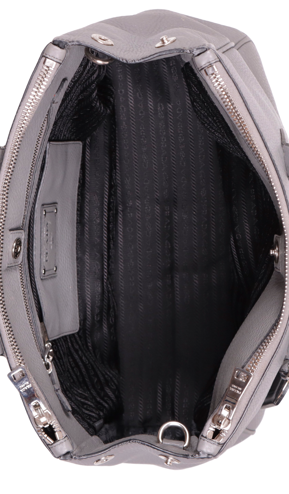 LARGE VITELLO DAINO DOUBLE ZIP GALLERIA