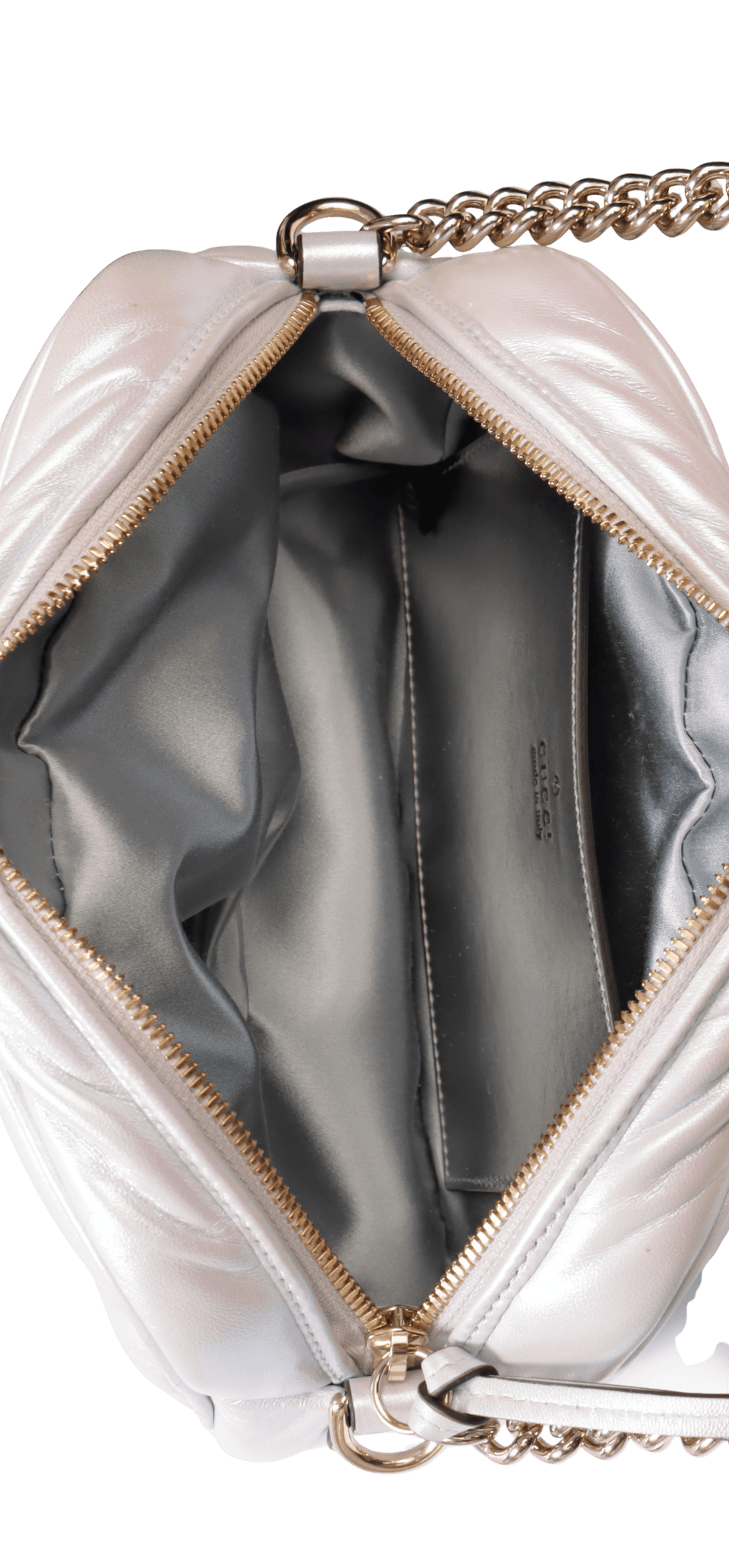 IRIDESCENT GG MARMONT SMALL CHAIN BAG