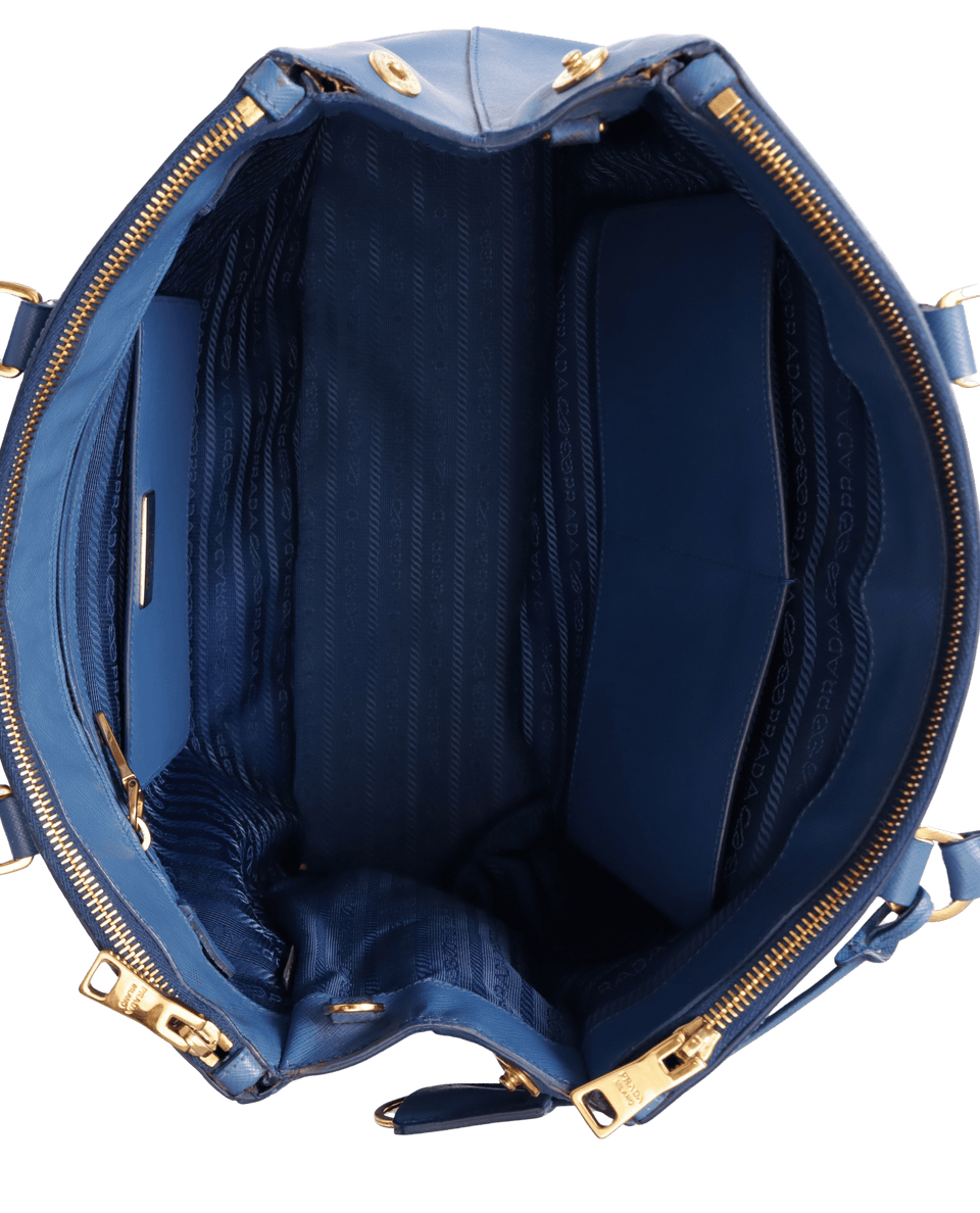 MEDIUM SAFFIANO LUX DOUBLE ZIP GALLERIA