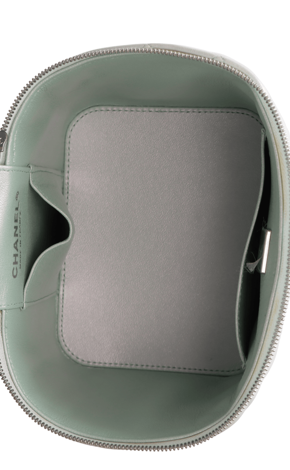 IRIDESCENT SMALL TOP HANDLE VANITY CASE