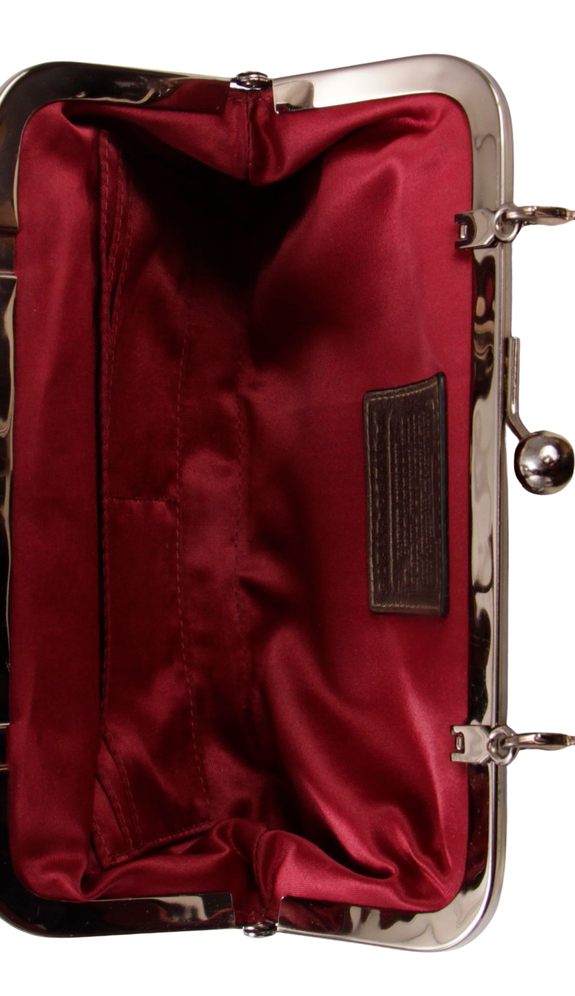 METALLIC KISS LOCK BAG