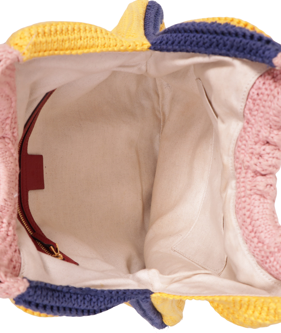 MEDIUM MULTICOLORED 1955 HORSEBIT CROCHET BAG