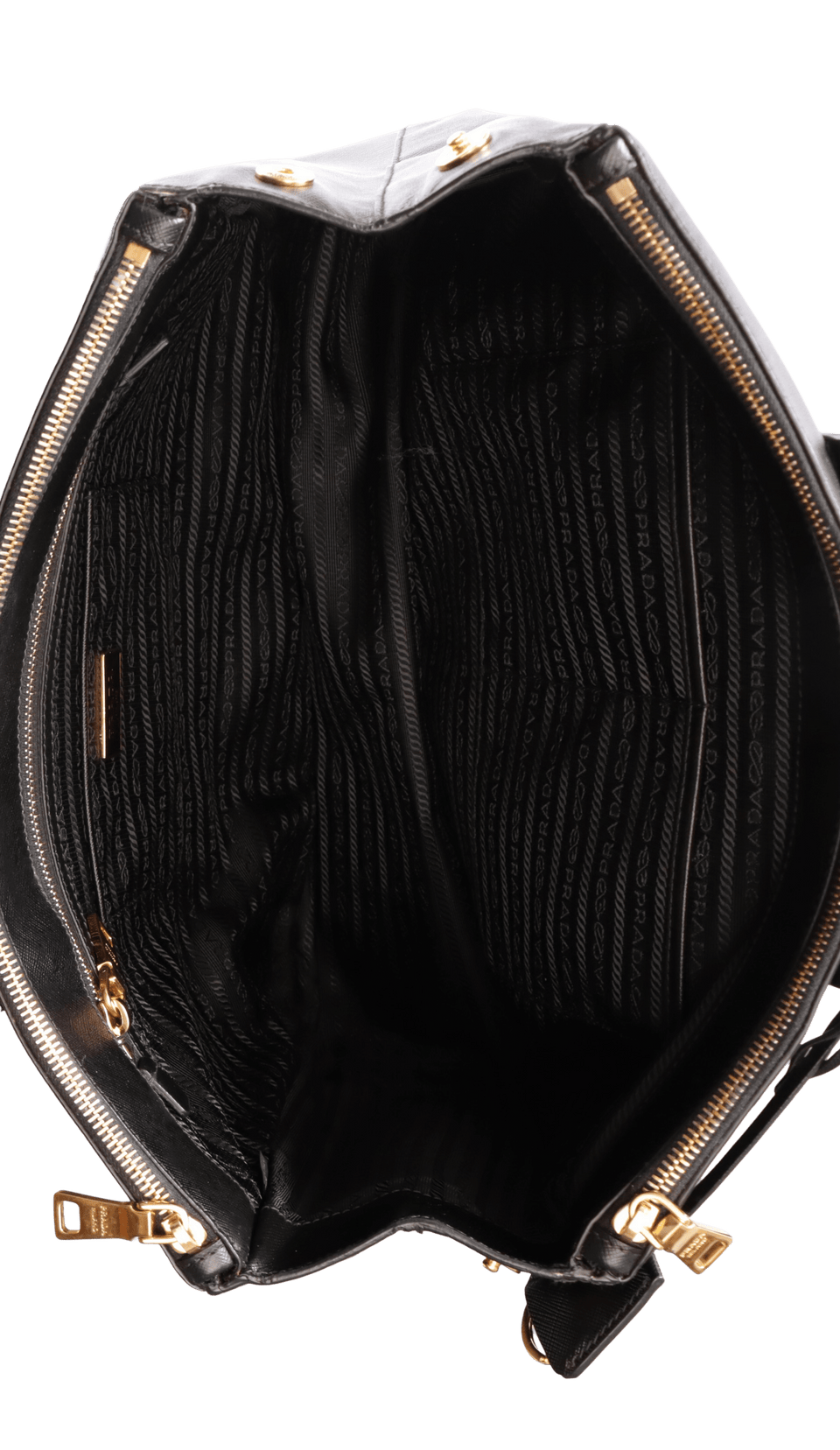 LARGE SAFFIANO LUX DOUBLE ZIP GALLERIA