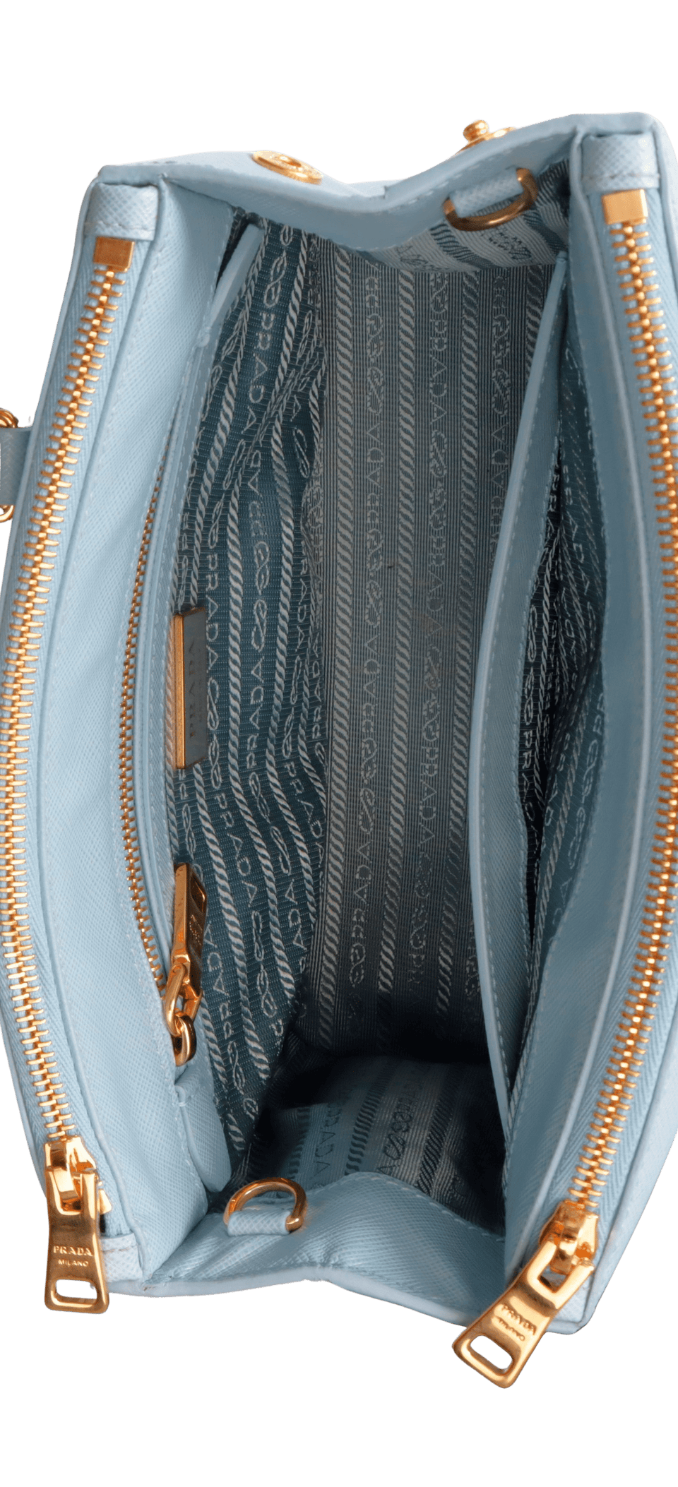 SMALL SAFFIANO DOUBLE ZIP GALLERIA